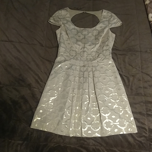 Tibi New York Gold Circle Cut-Out sheath Dress - Picture 8 of 8